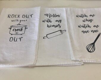 Funny Kitchen Towels - set of 3