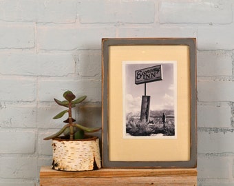 A4 Size Picture Frame in Peewee Style with Super Vintage Grey Finish - IN STOCK Same Day Shipping - Handmade Frame 210 x 297 mm 8.3 x 11.7"