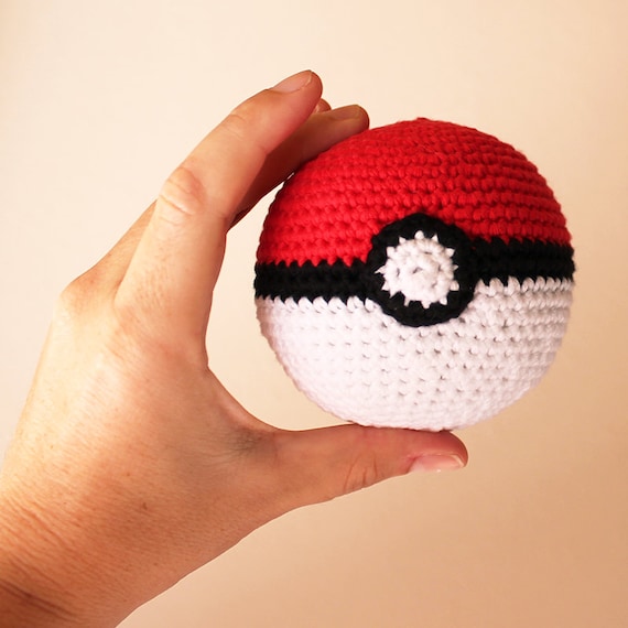 Poke Ball - Pokemon. Amigurumi Toy, Nerd Toy, Pokeball, Geek, Cute Children Gift, DIY Crafts, Pokemon Go, Crochet Ball, Made to Order