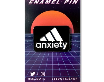 Anxiety Pin - Soft enamel lapel pin