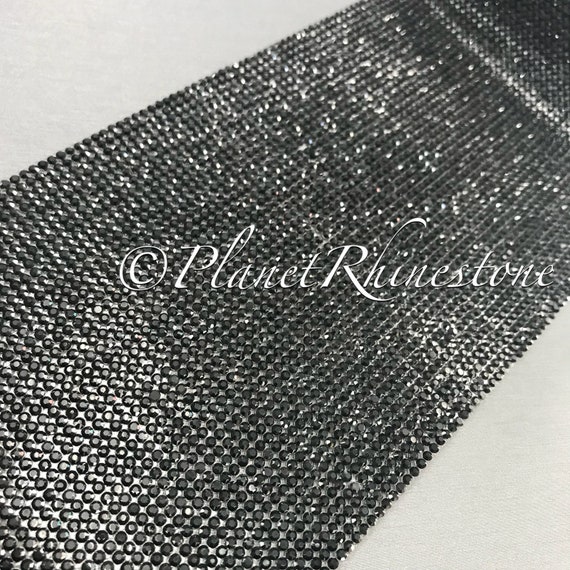 Jet Black Iron-On Crystal Sheet #S004