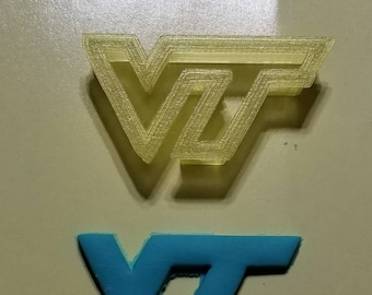 Virginia Tech Logo Design Cookie Cutter/Fondant/Candy/Soap Cutter