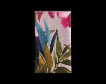 Handmade Linen Pocket Square, Tropical Wedding Pocket Square, Tropicana Floral Pocket Square, Floral Pocket Square, Linen, Hawaiian Theme