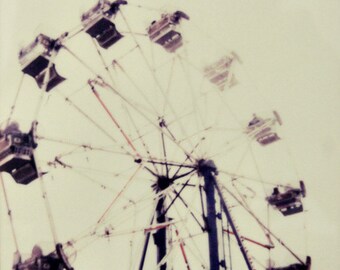 carnival, ferris wheel, polaroid, fine art photography