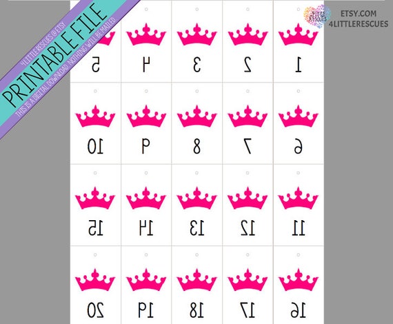 printable pink crown live jewelry sales reverse forward