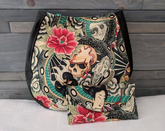 Zen Charmer CHARLA Over the Shoulder Purse and Geisha Wallet