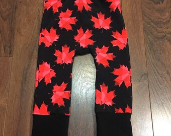 Canada Day d’érable feuille rouge noir Maxaloones sélectionnez une taille