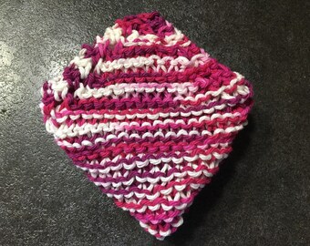 ONE knitted 100% cotton dishcloth/washcloth