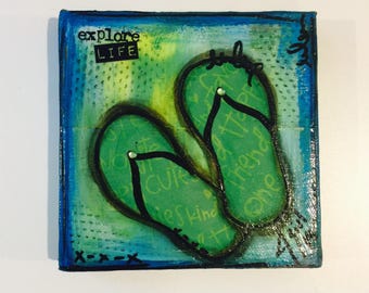 Mixed Media Painting - Explore Life