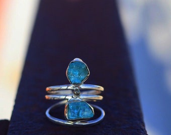 Aquamarine on Sterling silver