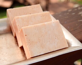 Handmade Shea Butter Soap - Sandalwood and Vanilla Shea Butter Soap // Gifts for Her
