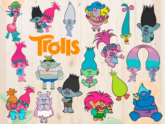 Download Trolls Svg Characters Trolls Cut files Trolls Movie Dxf