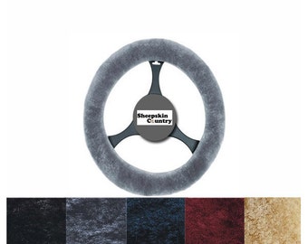Sheepskin Steering Wheel Cover