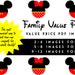 PRINTABLE PDF-Disney Cruise Magnet or Disney World Iron-On Personalized Mickey or Minnie Images