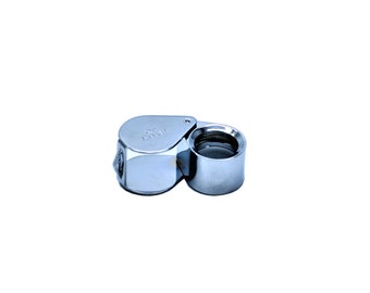Proops Chrome Jewellers Magnifier Loupe Eyeglass Triplet 18mm 10x Magnifying Glass / Lens. (V5032) Free UK Postage