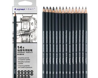Graphite Pencil, Graphic Pencil, Pencil Set, Sketch Pencils, Drawing Set, Professional Pencil, Art Pencil, Drawing Pencil, Black Pencil