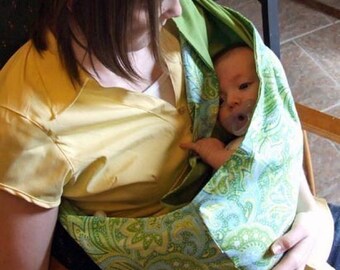 Custom Baby Sling....Reversible SnuggleBug Pouch Sling..Lots of Prints to Choose From Ships Fast