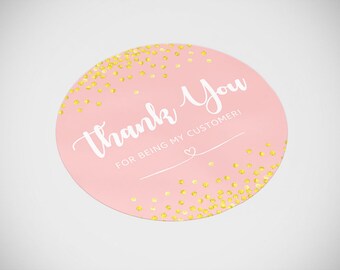NEW! Thank You Stickers | 1.5x1.5", 3x3" Vista Print & 2x2" Avery compatible | Any 3 digital items FOR 15 DOLLARS | Digital File