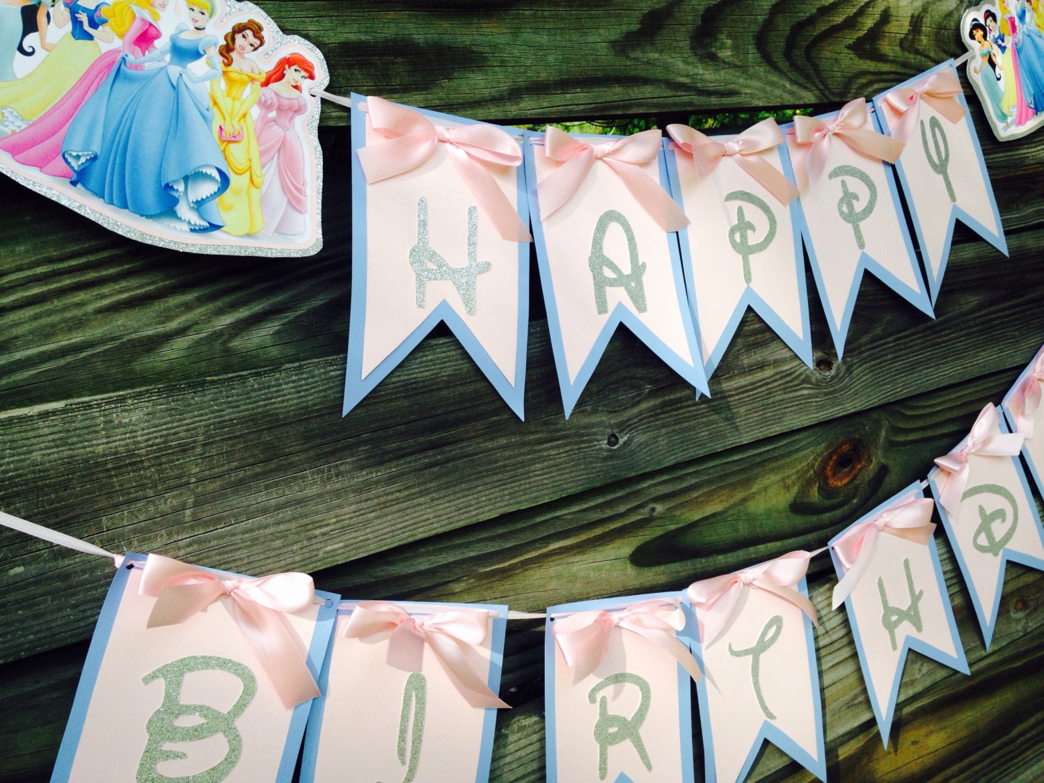 Disney Princess Birthday Banner Princess Birthday Banner