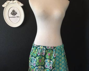 Sample SALE - Will fit Size L/XL - Ready to MAIL - Patchwork Skirt - Amy Butler - by Boutique Mia