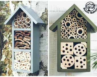 Rustic Urban Bee, Ladybird and Bug Hotel