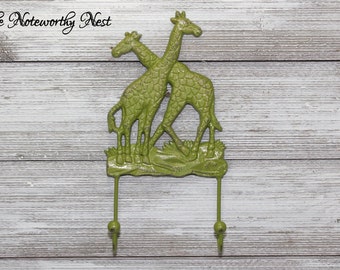 ANY COLOR Giraffe hook //nursery // boys bedroom // safari decor // nursery decor // zoo nursery // giraffe nursery // nursery hook