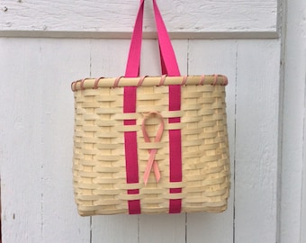 Breast Cancer Tote Basket