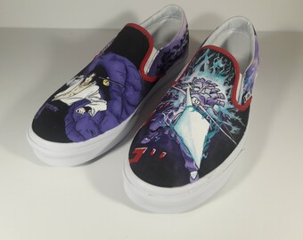 Custom Sasuke Painted Shoes