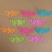 10 - Thinking of You Die Cuts for Paper Crafts Cards in Brights Set #5760