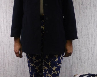 Navy 80s Jacket, short coat