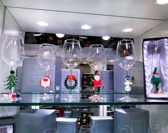 Season's Design Goblet Assorted W/Christmas Characters (Set of 6) SD-97100000000