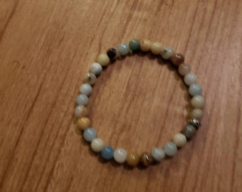 Multicolor bead stretch bracelet