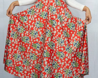 70's long sleeved maxi dress