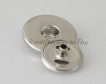 DIY Snap rivet base to set into leather bracelets or purses. The 20 mm rivet base is what you snap Ginger snaps or Noosa charms into.