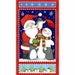 fabric Noël Panel patchwork NORTH POLE GREETINGS