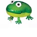 Walking floating frog Helium Balloon