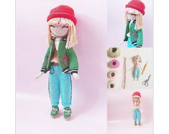 Fanette - Crochet doll pattern