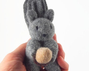 waldorf squirrel, waldorf toy, waldorf animal, stuffed animal, stuffed toy, wool felt toy, econfriendly toy, upcycled toy,