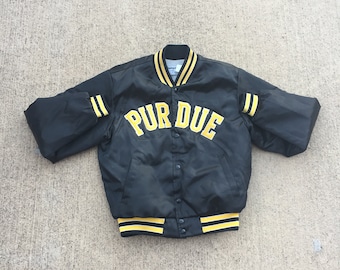 Vintage Purdue Satin Jacket (Size Large) Purdue Pete Vintage Purdue University Jacket Vintage Satin Jacket 80s Auburn Sportswear