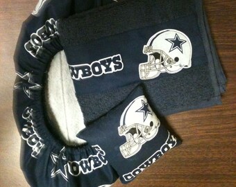 Dallas Cowboys Fabric Bowling Shoe Cover Set