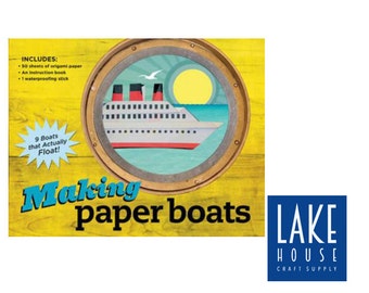 Origami, Making Paper Boats. Paper Boats That Float. Origami KIT Paper Boats. CLEARANCE