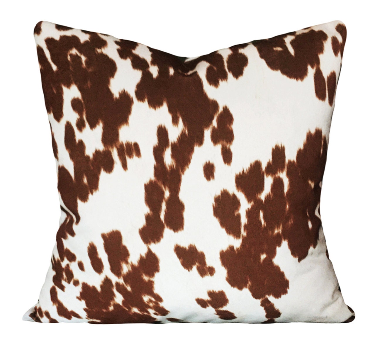 Faux Cowhide Pillow Cover Throw Pillow Both Sides 10x20