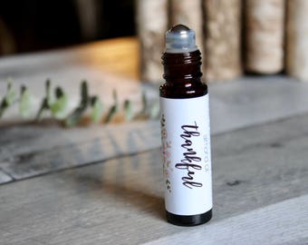 Thankful essential oil blend, gratitude, well being, balance, natural perfume, aromatherapy, peaceful, young living, organic