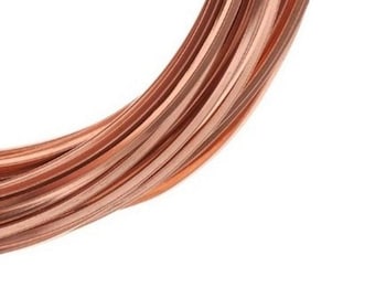 Square Copper Wire (Half Hard ) Choose 14 Ga,16 Ga, 18 Ga, 20 Ga, Jewelry , craft , Hobby , Wire