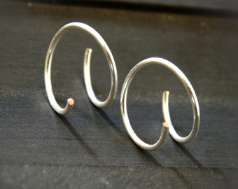 Tiny hoop earrings, small Silver hoops, sterling silver small hoop earrings, hoop earrings, everyday small earrings,