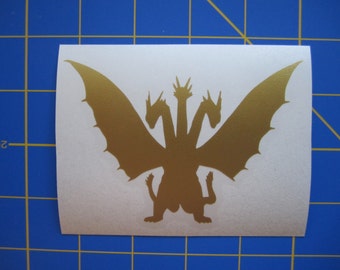 King Ghidorah Decal/Sticker #3 - 3X4
