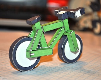 paperbikes v1.1 - XC MTB mountain paper bike - papercraft bicycle model kit
