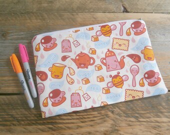 LG Kawaii Tea Party Zipper Pouch / Bag