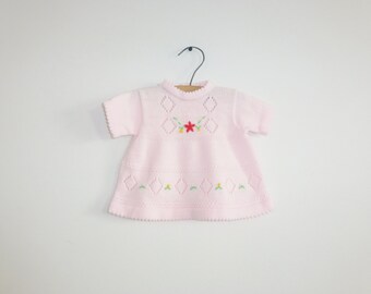 Vintage Pink Baby Sweater Top