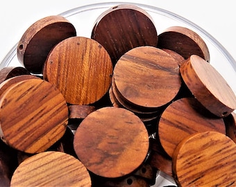 Bayong wood coin beads; beautifully cut and finished, Bayong wood, flat coin beads, 15x2.5mm, 9pcs/2.40.